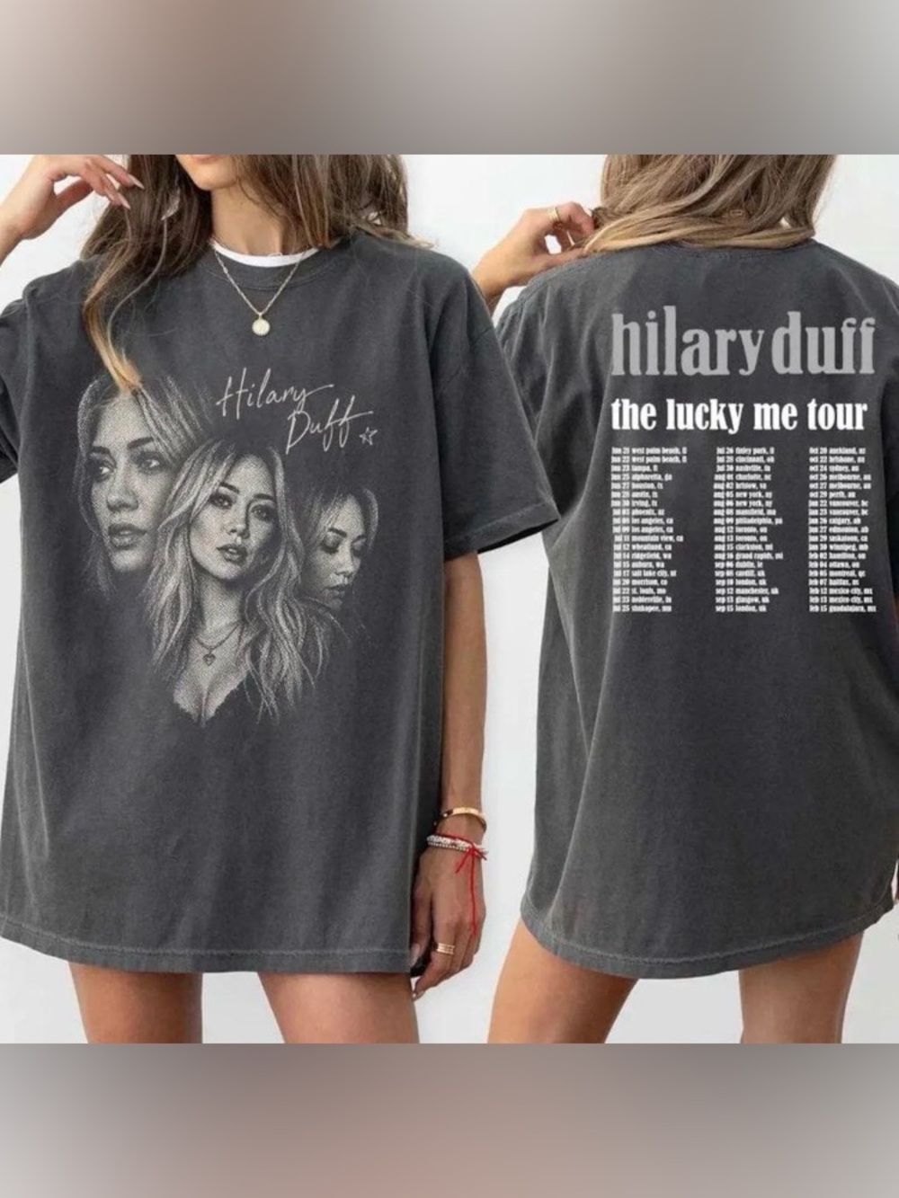Hilary Duff Lucky Me Tour 2026 Shirt, Hilary Duff Tour 2026, Lizzie McGuire Tee